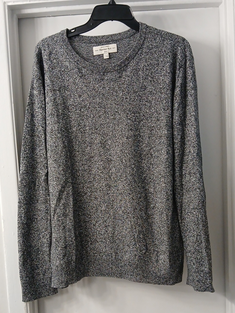 Hawker Rye Men's Marled Crewneck Sweater in Gray